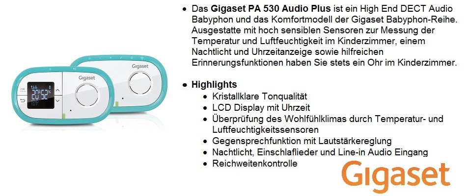 Gigaset PA530 AUDIO Plus