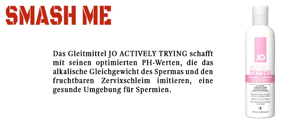 Gewinne ein spermienfreundliches Gleitmittel